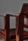 Set of Safari Lounge Chairs in Red Leather and Ash attributed to Kaare Klint for Rud. Rasmussen, 1950s 9