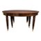 Oval Dining Table in Mahogany with 6 Legs, 19th Century, Image 1