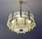 Mid-Century Brass Chandelier, 1960s 4