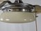 Lampadario Art Déco in radica, acciaio e vetro, anni '30, Immagine 8