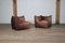 Le Bambole Sofa in Dark Brown Leather by Mario Bellini for B&B Italia, 1972, Set of 2 2