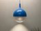 Vintage Space Age Blue Ceiling Lamp Väster by Knut Hagberg for Ikea, Sweden, Image 17