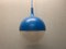 Vintage Space Age Blue Ceiling Lamp Väster by Knut Hagberg for Ikea, Sweden, Image 1