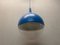 Vintage Space Age Blue Ceiling Lamp Väster by Knut Hagberg for Ikea, Sweden, Image 4