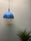Vintage Space Age Blue Ceiling Lamp Väster by Knut Hagberg for Ikea, Sweden, Image 8