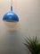 Vintage Space Age Blue Ceiling Lamp Väster by Knut Hagberg for Ikea, Sweden, Image 9