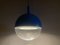 Vintage Space Age Blue Ceiling Lamp Väster by Knut Hagberg for Ikea, Sweden, Image 20