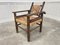 Straw Armchair from Charles Dudouyt, 1900s 5