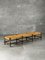 Bank aus Holz und Stroh, 1960er 1