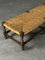 Bank aus Holz und Stroh, 1960er 4