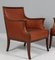 Armchairs with Brandy Aniline Leather by Frits Henningsen, 1940s 5