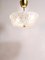 Mid-Century Round Brass & Textured Glass Chandelier attributed to J. T. Kalmar for Kalmar, Austria, 1950s, Image 18
