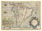 Niederländische Karte von Südamerika, frühes 17. Jh., 1633 1