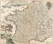 Frankreich-Karte aus dem 17. Jh. mit Seitentafeln 6
