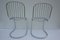 Italian Chrome Wire Cantilever Chairs, 1960s, Set of 2 7