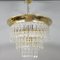Vintage Chandelier with Bohemian Glass, 1970s, Image 1