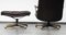 Set of Brown Leather Lounge Chair with Matching Stool by André Vandenbeuck for Strässle, 1960s 12