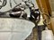 Art Deco Chandelier in Glass and Wrought Iron from Muller Frères Luneville 8