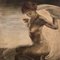Desnudo de mujer joven, principios del siglo XX, óleo sobre lienzo, Imagen 2