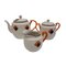 Tea Set in Polychrome Porcelain, Japan, 1960s, Set of 15 3