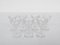 Sculpted Crystal Glasses from Baccarat, France, 1950s, Set of 25 4