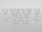 Sculpted Crystal Glasses from Baccarat, France, 1950s, Set of 25 5