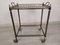 Silver Metal Bar Trolley, 1950s 1