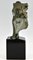 André César Vermare, Art Deco Le Rhone Sculpture of Man, 1920, Bronzo su base in marmo, Immagine 5