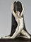 F. Trinque, Art Deco Nude with Drape, 1920s, Bronze & Marble 6