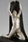 F. Trinque, Art Deco Nude with Drape, 1920s, Bronze & Marble 4