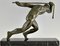 Maurice Guiraud Riviere, Escultura Art Déco de atleta masculino desnudo con cuerda, 1930, bronce y mármol, Imagen 10
