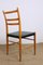 Schwedische Sid Stühle aus Ulmenholz & Schwarzem Skai von Yngve Ekstrom für Gemla, 1960er, 6er Set 6