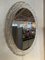 Large Oval Wall Mirror with Lighting by Egon Hillebrand for Hillebrand Lighting, 1970s 1
