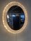 Large Oval Wall Mirror with Lighting by Egon Hillebrand for Hillebrand Lighting, 1970s 2