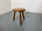 Kleiner Modernistischer Mid-Century Beistelltisch aus Eiche von Pierre Chapo, 1950er 1