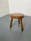 Kleiner Modernistischer Mid-Century Beistelltisch aus Eiche von Pierre Chapo, 1950er 5
