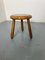 Kleiner Modernistischer Mid-Century Beistelltisch aus Eiche von Pierre Chapo, 1950er 8