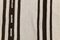 Tappeto Kilim vintage a righe nero avorio, Turchia, Immagine 10