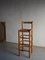 Rustic Rush Seat Bar Stool, France, 1960s, Imagen 1