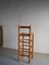 Rustic Rush Seat Bar Stool, France, 1960s, Imagen 4