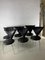 Black Leatherette Metal Chairs from Lubke, 1990s, Set of 6 13