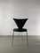 Black Leatherette Metal Chairs from Lubke, 1990s, Set of 6 1