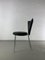 Black Leatherette Metal Chairs from Lubke, 1990s, Set of 6 4
