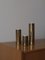 Brutalist Brass Candleholders from Staffan Englesson Ab, 1970s, Set of 3, Image 1