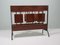 Mid-Century Magazine Rack in Teak and Metal, Netherlands, 1970s 5