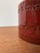Rote italienische Mid-Century Rimini Keramikvase von Aldo Londi für Bitossi, 1960er 15