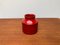 Rote italienische Mid-Century Rimini Keramikvase von Aldo Londi für Bitossi, 1960er 1