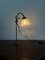 Lampe Vintage Col de Cygne Ajustable en Verre Opaque Bronze, France 3