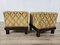 Set of Art Deco Poufs in Upholstered Walnut, 1930s 4