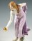 Art Nouveau Young Lady Ball Player Figure attributed to Walter Schott for Meissen, 1940s, Image 5